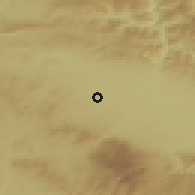 Shaded relief of the 52 km around Bozhurishte, drawn from the GMTED2010 grid