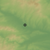 Shaded relief of the 53 km around Svilengrad, drawn from the GMTED2010 grid