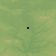 Shaded relief of the 52 km around Tenevo, drawn from the GMTED2010 grid