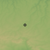 Shaded relief of the 52 km around Todor Ikonomovo, drawn from the GMTED2010 grid