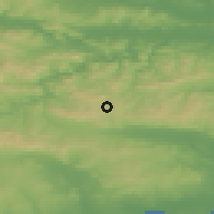 Shaded relief of the 52 km around Topchiysko, drawn from the GMTED2010 grid