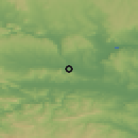 Shaded relief of the 52 km around Bozveliysko, drawn from the GMTED2010 grid