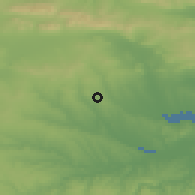 Shaded relief of the 52 km around Troyanovo, drawn from the GMTED2010 grid