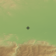Shaded relief of the 53 km around Tsalapitsa, drawn from the GMTED2010 grid