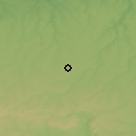 Shaded relief of the 52 km around Branichevo, drawn from the GMTED2010 grid