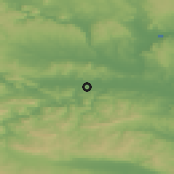 Shaded relief of the 52 km around Tsonevo, drawn from the GMTED2010 grid