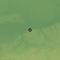 Shaded relief of the 52 km around Tutrakan, drawn from the GMTED2010 grid