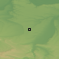Shaded relief of the 52 km around Tyrnak, drawn from the GMTED2010 grid