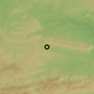 Shaded relief of the 52 km around Vardun, drawn from the GMTED2010 grid