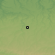 Shaded relief of the 52 km around Vazovo, drawn from the GMTED2010 grid