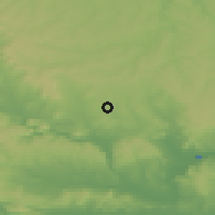Shaded relief of the 52 km around Vetrino, drawn from the GMTED2010 grid