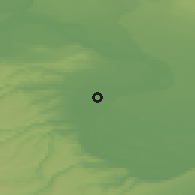Shaded relief of the 52 km around Vidin, drawn from the GMTED2010 grid