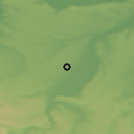 Shaded relief of the 52 km around Brenitsa, drawn from the GMTED2010 grid