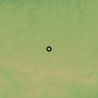 Shaded relief of the 52 km around Vladimirovtsi, drawn from the GMTED2010 grid