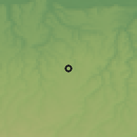 Shaded relief of the 52 km around Vodno, drawn from the GMTED2010 grid