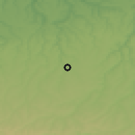 Shaded relief of the 52 km around Vokil, drawn from the GMTED2010 grid