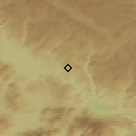 Shaded relief of the 53 km around Vylkosel, drawn from the GMTED2010 grid