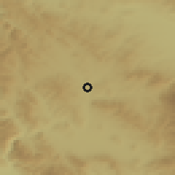 Shaded relief of the 52 km around Yardzhilovtsi, drawn from the GMTED2010 grid