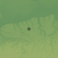 Shaded relief of the 52 km around Zafirovo, drawn from the GMTED2010 grid