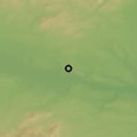Shaded relief of the 53 km around Zet'ovo, drawn from the GMTED2010 grid