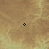 Shaded relief of the 53 km around Zmeitsa, drawn from the GMTED2010 grid