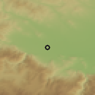 Shaded relief of the 53 km around Zvynichevo, drawn from the GMTED2010 grid