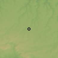 Shaded relief of the 52 km around Zyrnevo, drawn from the GMTED2010 grid