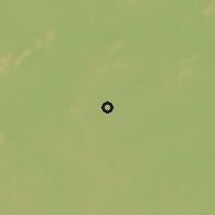 Shaded relief of the 60 km around Bondigui, drawn from the GMTED2010 grid