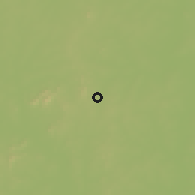 Shaded relief of the 60 km around Dano, drawn from the GMTED2010 grid
