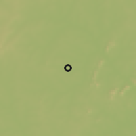 Shaded relief of the 60 km around Dèguélé, drawn from the GMTED2010 grid