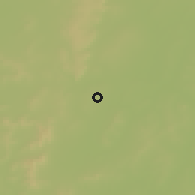 Shaded relief of the 60 km around Diontala, drawn from the GMTED2010 grid