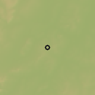 Shaded relief of the 60 km around Djigouéma, drawn from the GMTED2010 grid