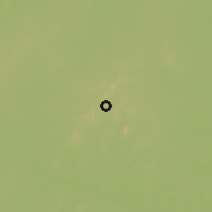 Shaded relief of the 60 km around Bana, drawn from the GMTED2010 grid