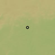 Shaded relief of the 60 km around Douna, drawn from the GMTED2010 grid