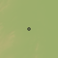 Shaded relief of the 60 km around Goni, drawn from the GMTED2010 grid