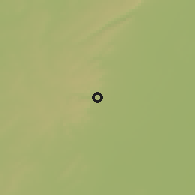 Shaded relief of the 60 km around Ira, drawn from the GMTED2010 grid