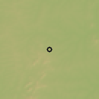 Shaded relief of the 60 km around Kampti, drawn from the GMTED2010 grid
