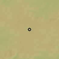 Shaded relief of the 60 km around Kangala, drawn from the GMTED2010 grid