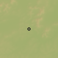 Shaded relief of the 60 km around Kokoro, drawn from the GMTED2010 grid