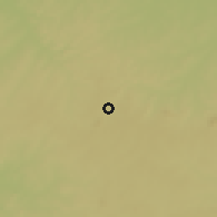 Shaded relief of the 60 km around Koloko, drawn from the GMTED2010 grid
