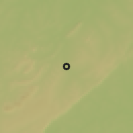 Shaded relief of the 60 km around Koumi, drawn from the GMTED2010 grid