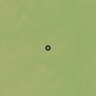 Shaded relief of the 60 km around Batié, drawn from the GMTED2010 grid