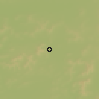Shaded relief of the 60 km around N'Dorola, drawn from the GMTED2010 grid