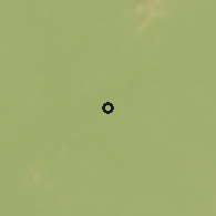Shaded relief of the 60 km around Ninion, drawn from the GMTED2010 grid