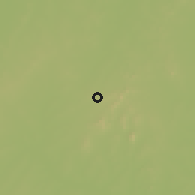 Shaded relief of the 60 km around Ouona, drawn from the GMTED2010 grid