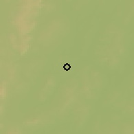 Shaded relief of the 60 km around Sama, drawn from the GMTED2010 grid