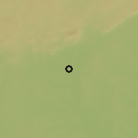 Shaded relief of the 60 km around Tengréla, drawn from the GMTED2010 grid