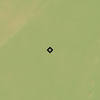 Shaded relief of the 60 km around Yéguéré, drawn from the GMTED2010 grid