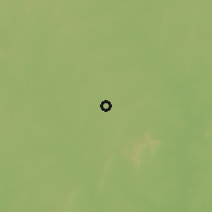 Shaded relief of the 60 km around Youngou, drawn from the GMTED2010 grid