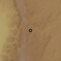 Shaded relief of the 60 km around Muramvya, drawn from the GMTED2010 grid
